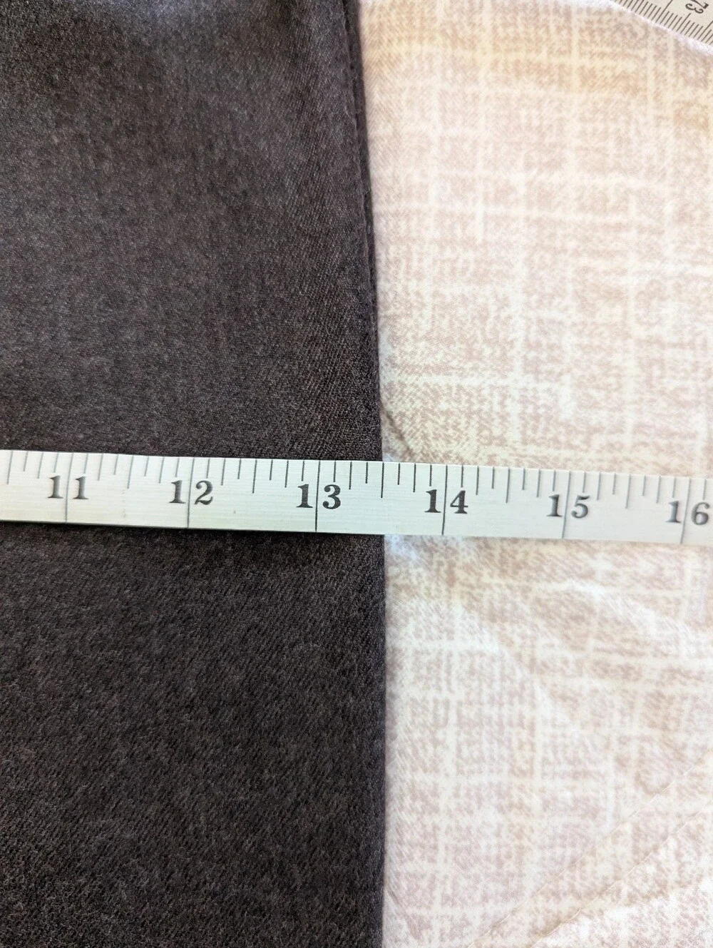 Alex Mill Jeremy Pleated Trouser In Wool Flannel Chocolate 35 x 32